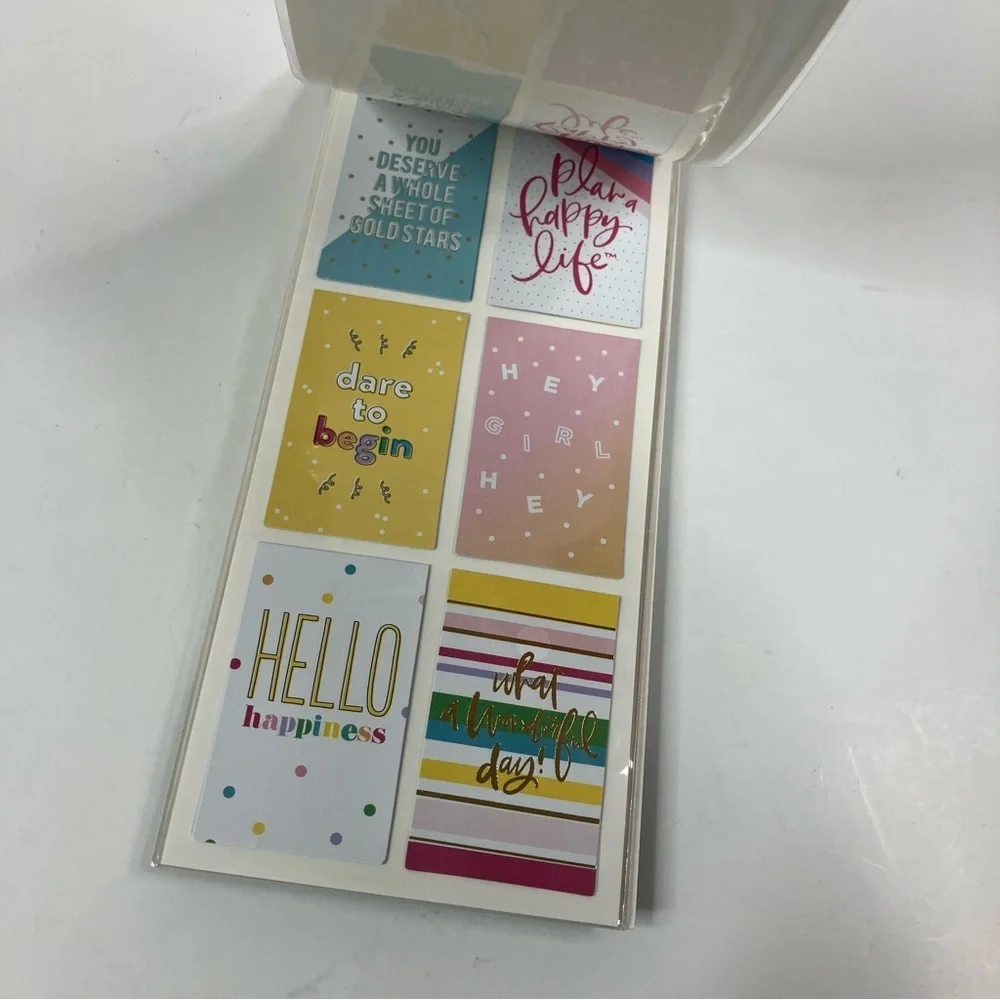 3/$30 The Happy Planner Journaling Stickers- QUOTES- 25pcs- Colorful/Positivity